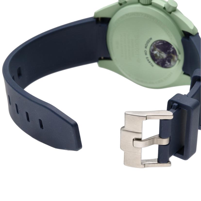 Swatch スオッチ/オメガ*スウオッチMISSION TO EARTH/替えベルト有/S033G100//ABランク/93