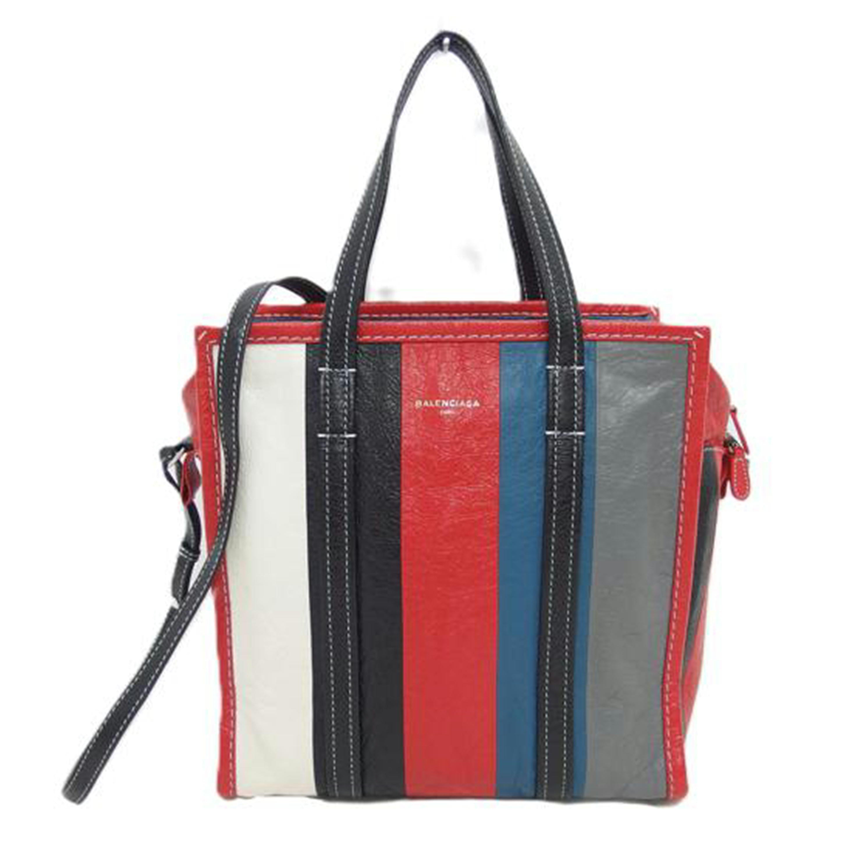 BALENCIAGA バレンシアガ/ストライプ/バザールショッパーS/2WAYバッグ/ 443096//568***/Aランク/18