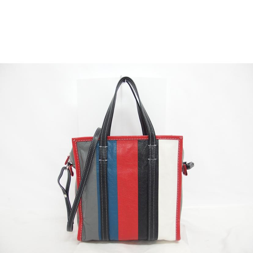 BALENCIAGA バレンシアガ/ストライプ/バザールショッパーS/2WAYバッグ/ 443096//568***/Aランク/18