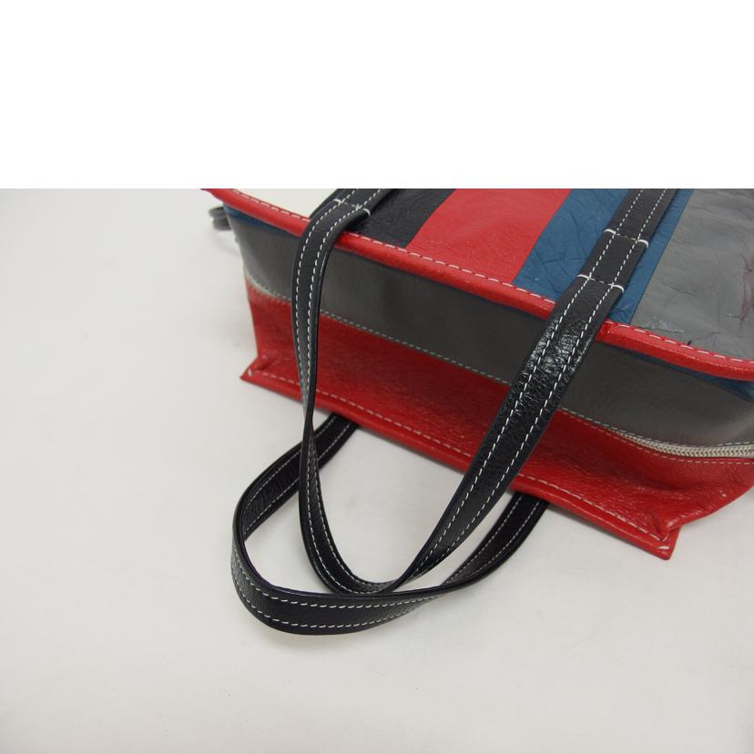 BALENCIAGA バレンシアガ/ストライプ/バザールショッパーS/2WAYバッグ/ 443096//568***/Aランク/18