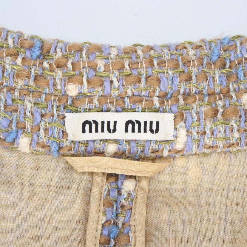 miu miu ミウミウ/ツイードコート//ABランク/85