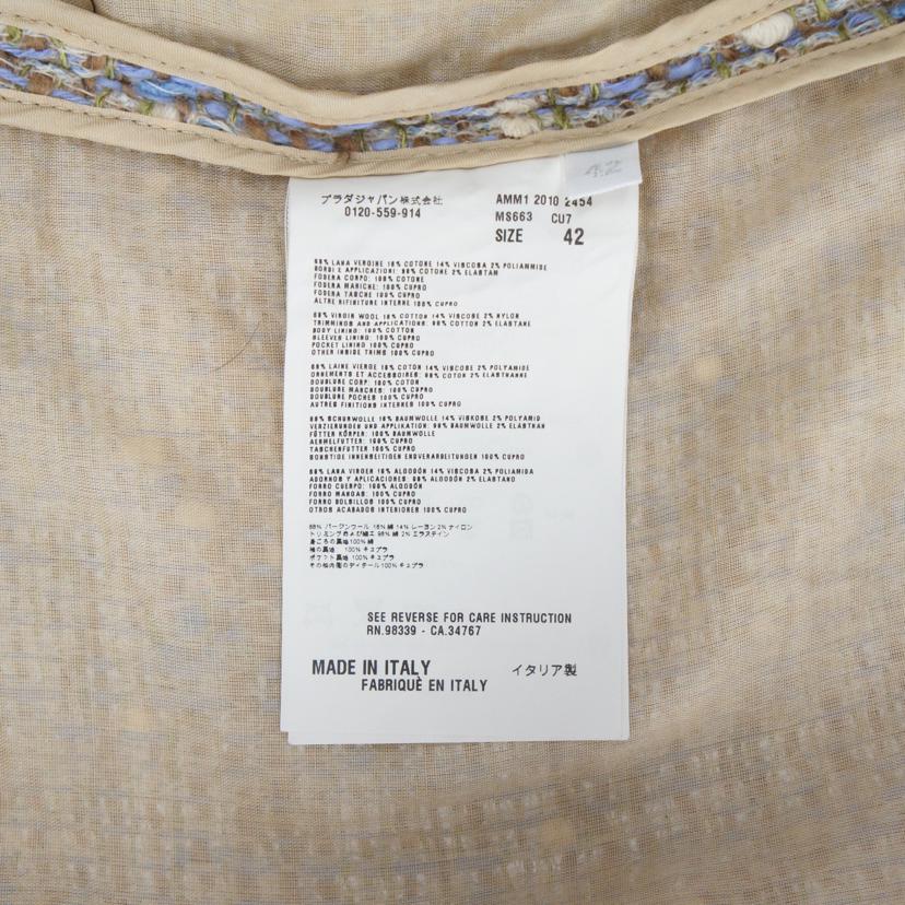 miu miu ミウミウ/ツイードコート//ABランク/85