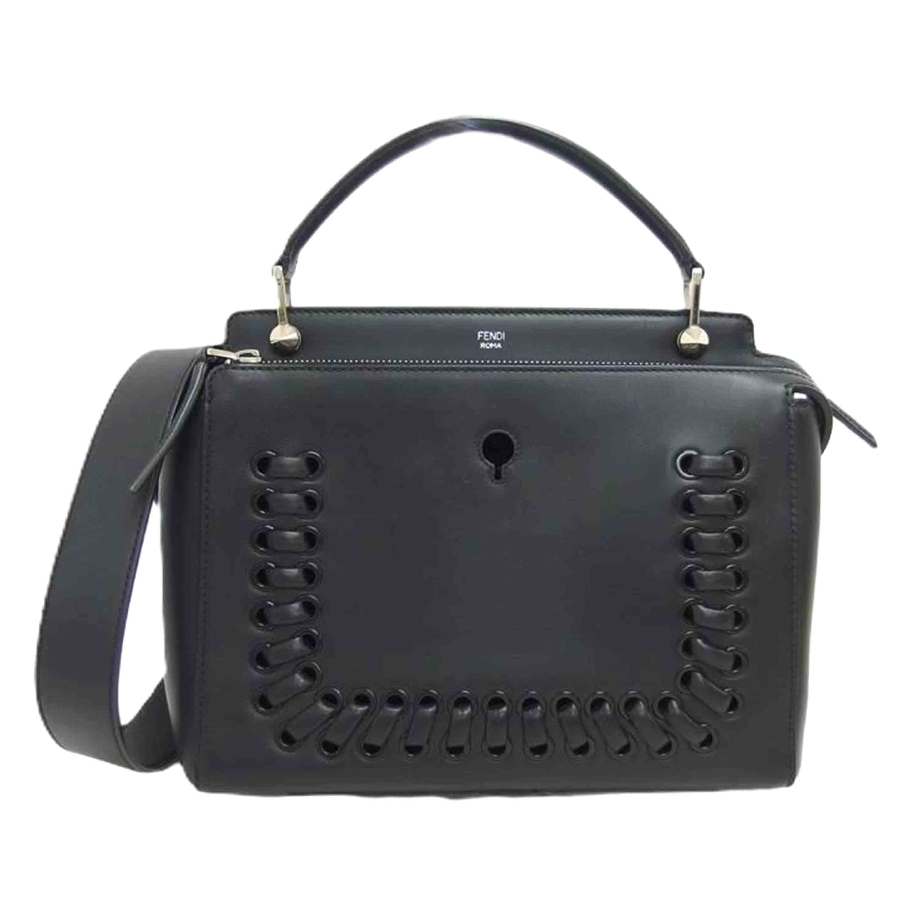 FENDI フェンディ/ドットコム/2WAYショルダーバッグ/ブラック/ 8BN293//168*****/Aランク/18