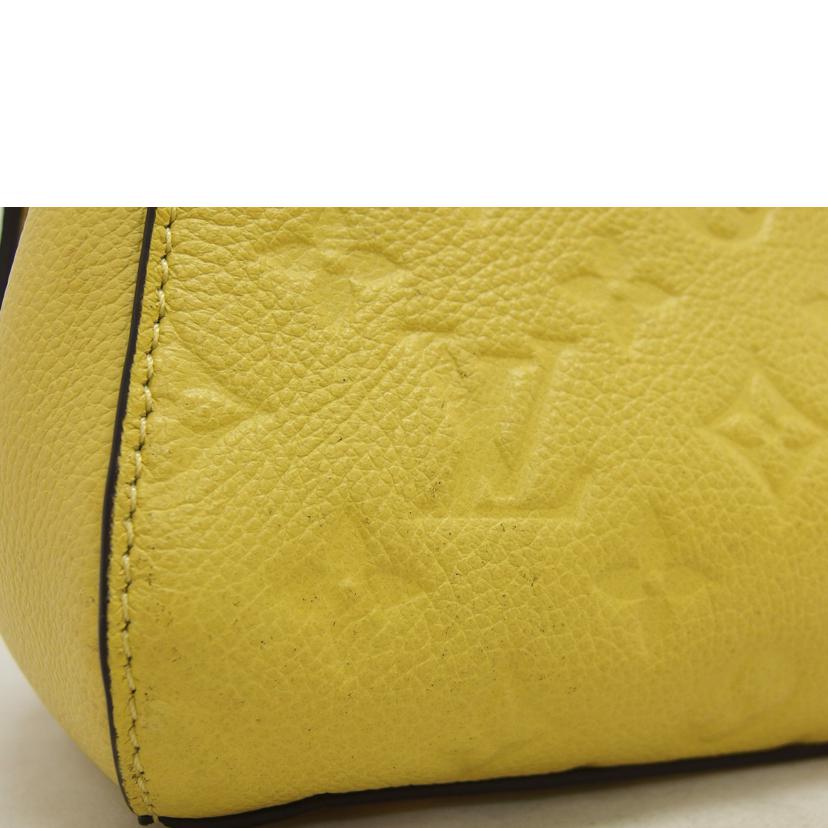 LV ルイ・ヴィトン/モンテーニュBB/モノグラム/アンプラント/イエロー/ M41051//DK4***/Aランク/18