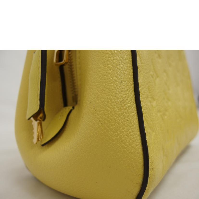 LV ルイ・ヴィトン/モンテーニュBB/モノグラム/アンプラント/イエロー/ M41051//DK4***/Aランク/18