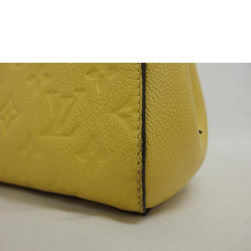 LV ルイ・ヴィトン/モンテーニュBB/モノグラム/アンプラント/イエロー/ M41051//DK4***/Aランク/18