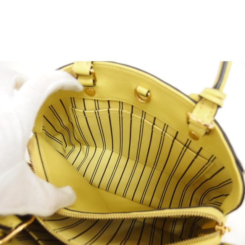 LV ルイ・ヴィトン/モンテーニュBB/モノグラム/アンプラント/イエロー/ M41051//DK4***/Aランク/18