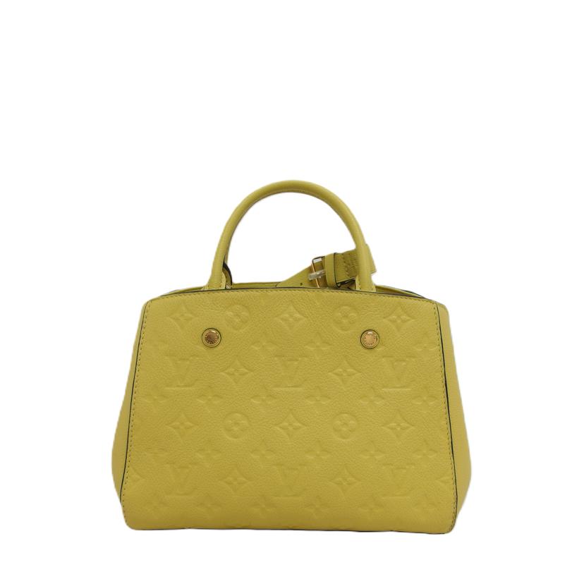 LV ルイ・ヴィトン/モンテーニュBB/モノグラム/アンプラント/イエロー/ M41051//DK4***/Aランク/18