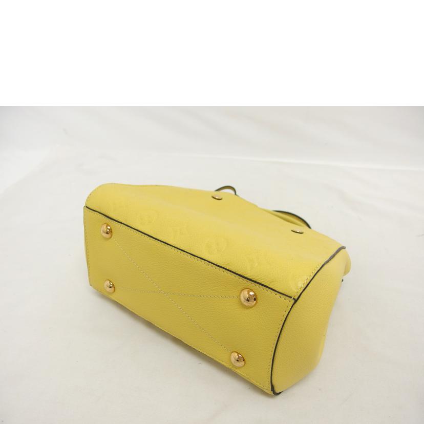 LV ルイ・ヴィトン/モンテーニュBB/モノグラム/アンプラント/イエロー/ M41051//DK4***/Aランク/18