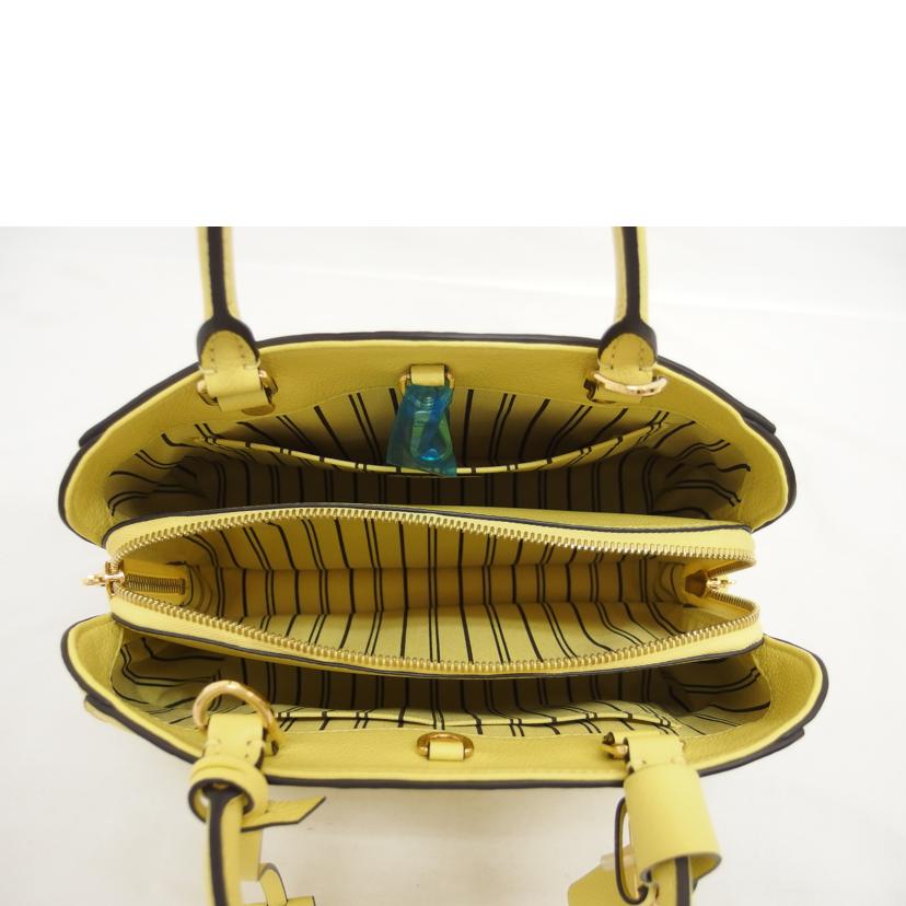 LV ルイ・ヴィトン/モンテーニュBB/モノグラム/アンプラント/イエロー/ M41051//DK4***/Aランク/18