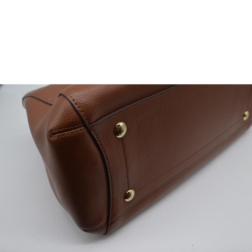 COACH コーチ/ラグジュアリークロスグレイン2wayレザーハンド/F34607//H15**/Aランク/89
