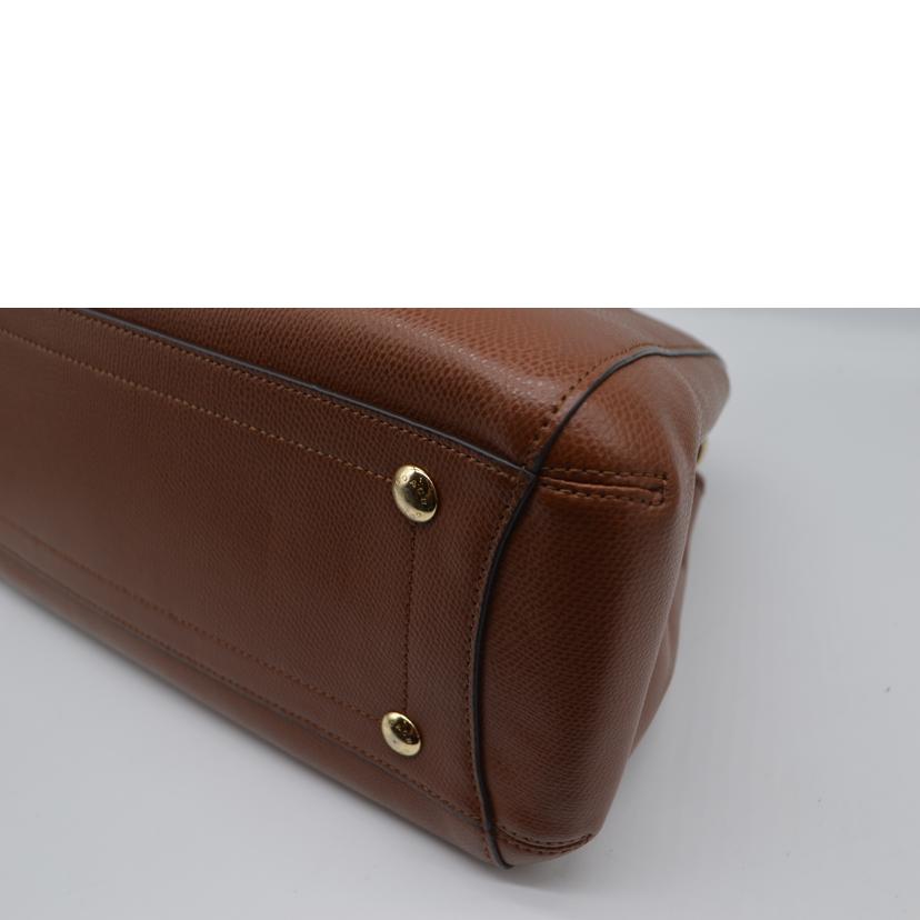 COACH コーチ/ラグジュアリークロスグレイン2wayレザーハンド/F34607//H15**/Aランク/89