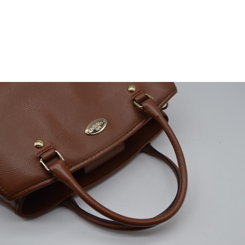 COACH コーチ/ラグジュアリークロスグレイン2wayレザーハンド/F34607//H15**/Aランク/89