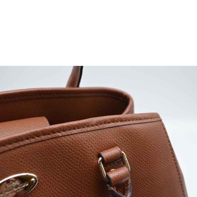 COACH コーチ/ラグジュアリークロスグレイン2wayレザーハンド/F34607//H15**/Aランク/89