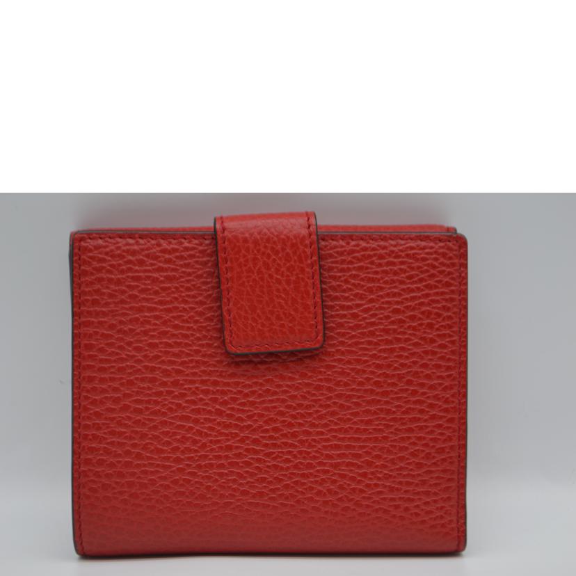 GUCCI グッチ/■インターロッキングGレザー財布/ルージュ/449405//209*/Aランク/89