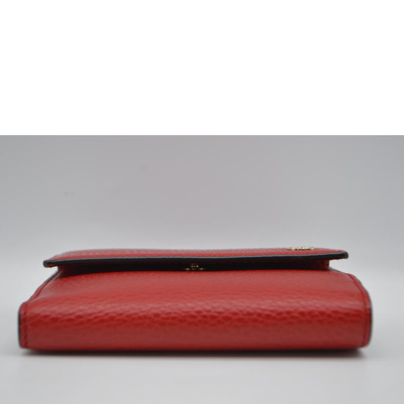 GUCCI グッチ/■インターロッキングGレザー財布/ルージュ/449405//209*/Aランク/89