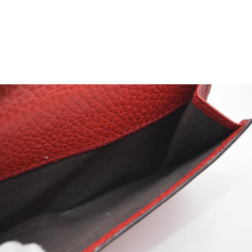 GUCCI グッチ/■インターロッキングGレザー財布/ルージュ/449405//209*/Aランク/89