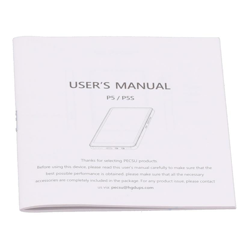 PECSU ペクシュ/ポータブルオーディオプレーヤー/P5S 32GB//-/Bランク/75