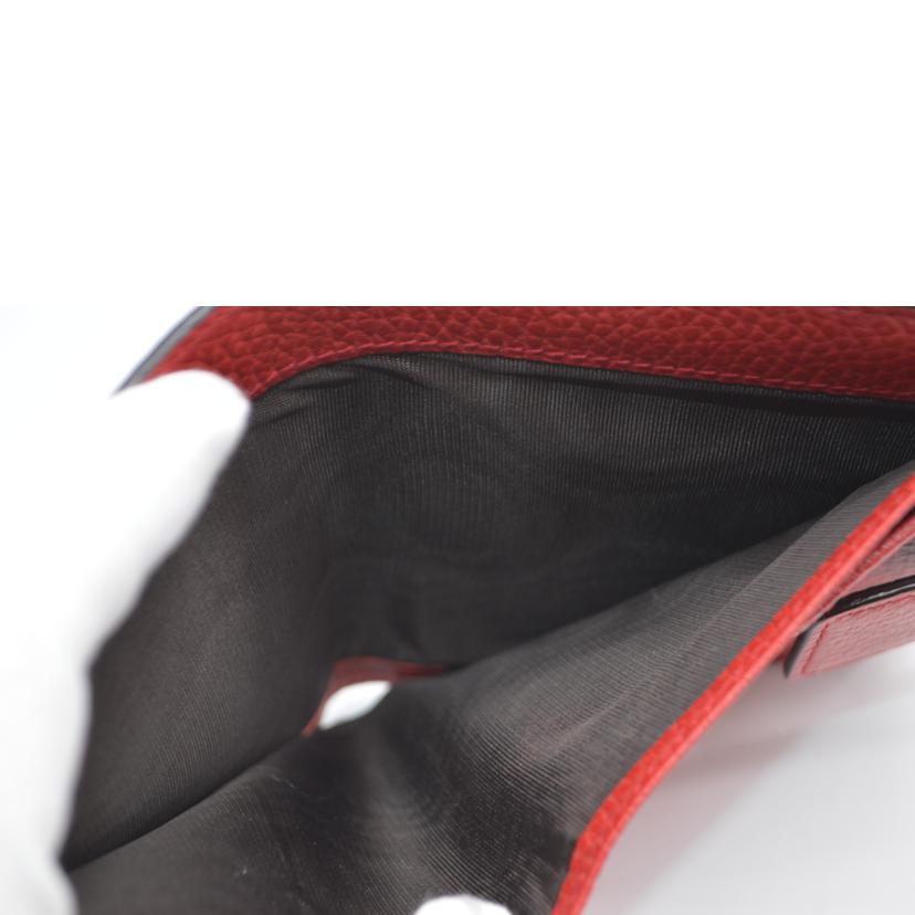 GUCCI グッチ/■インターロッキングGレザー財布/ルージュ/449405//209*/Aランク/89