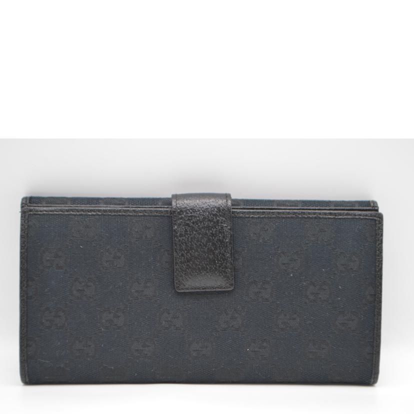 GUCCI グッチ/■GGキャンバスプレートレザー長財布/112715//366*/Aランク/89
