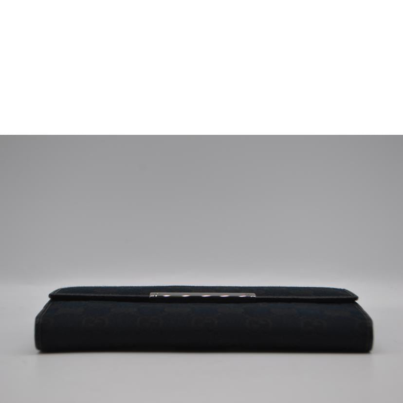 GUCCI グッチ/■GGキャンバスプレートレザー長財布/112715//366*/Aランク/89