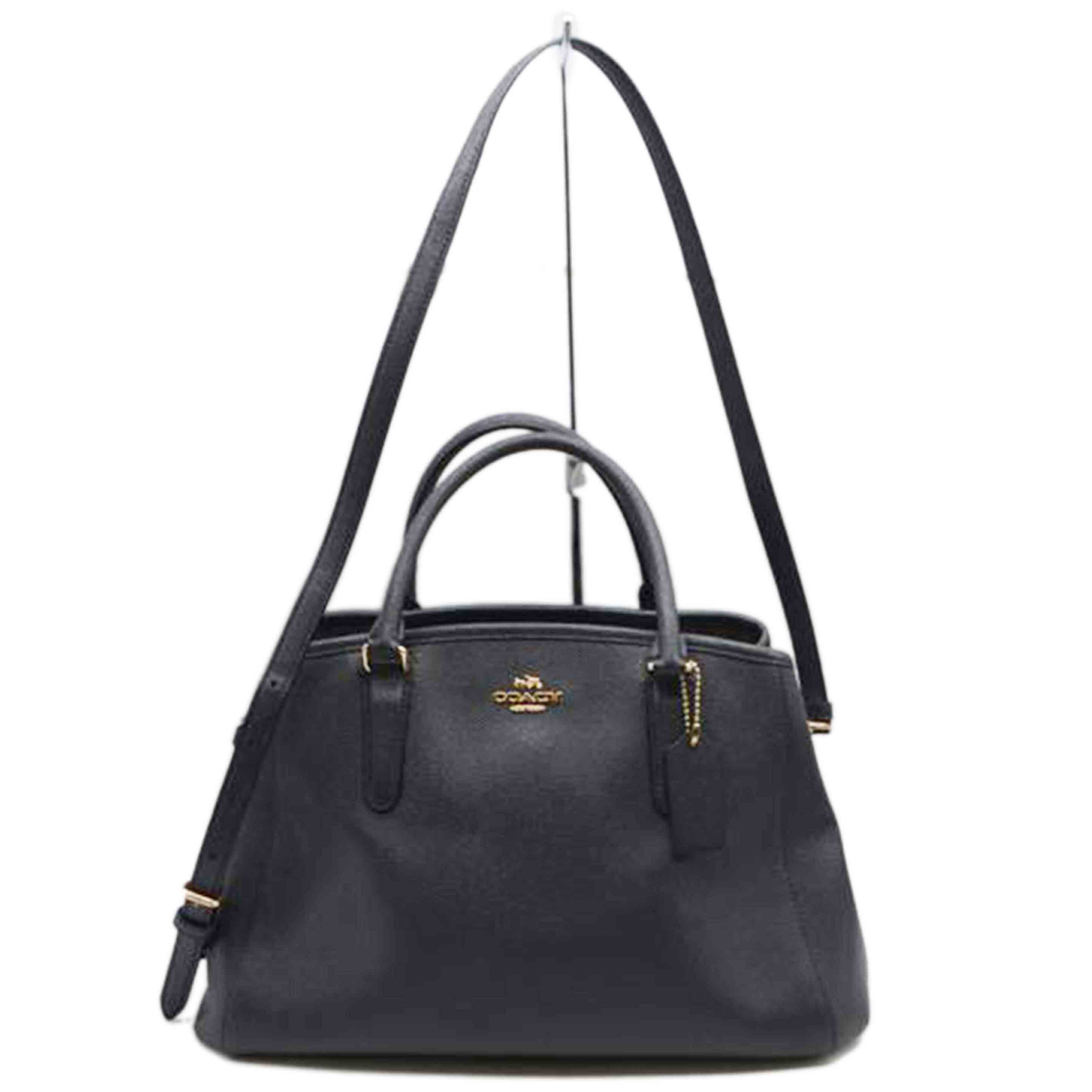 コーチ ハンドバッグ美品 37157 黒 レザー（COACH コーチ