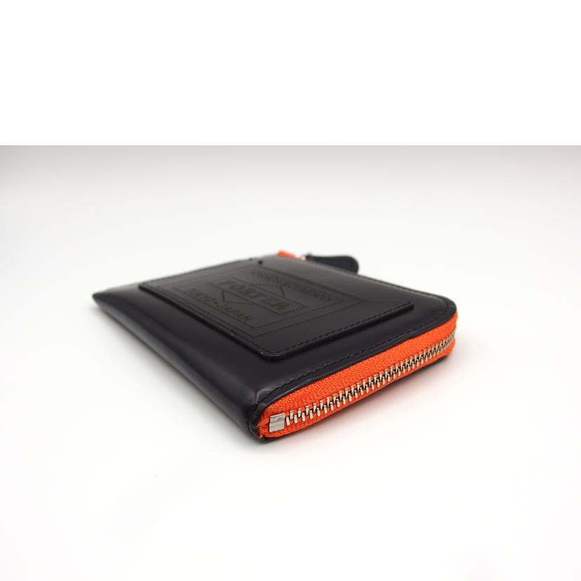 PORTER ポーター/レザーマルチウォレット/ブラック×オレンジ/384-02952//ABランク/04
