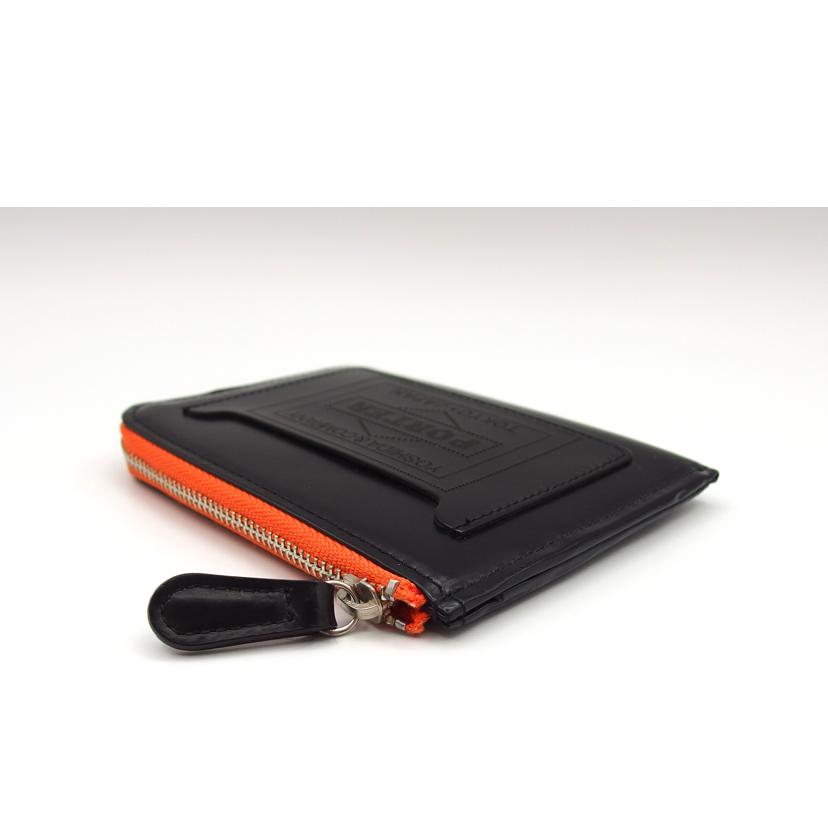 PORTER ポーター/レザーマルチウォレット/ブラック×オレンジ/384-02952//ABランク/04