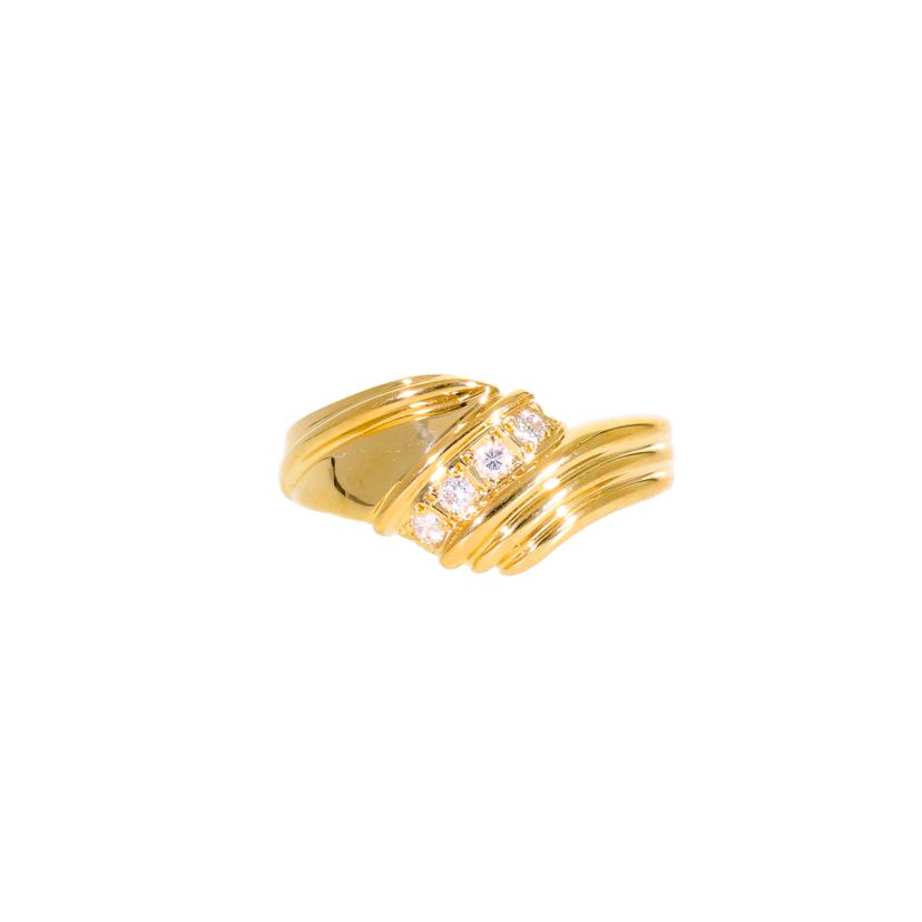 / K18ダイヤリング0.12ct//ABランク/94