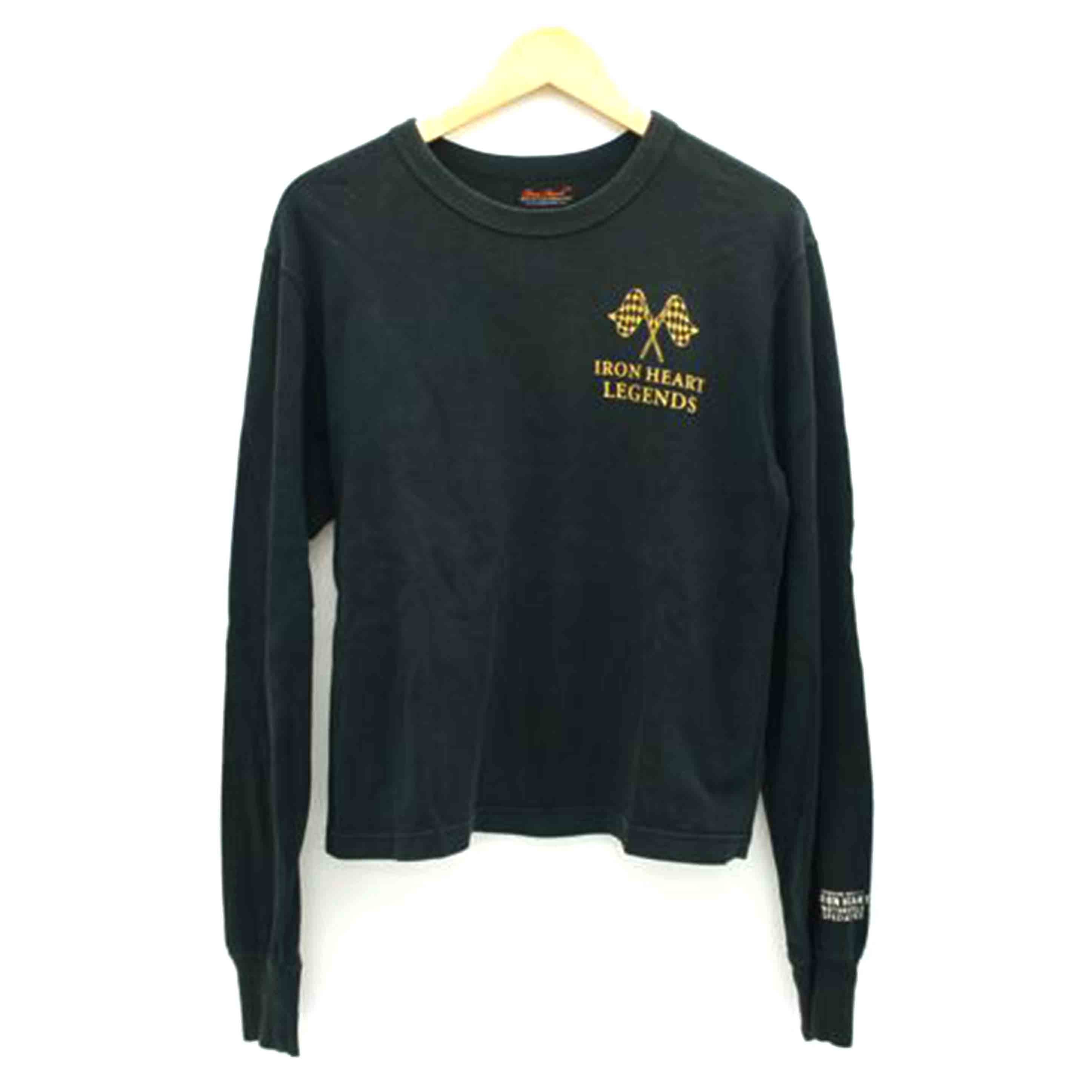 IRON HEART アイロンハート/チェッカーフラッグプリントロンT/M/不明//Bランク/06