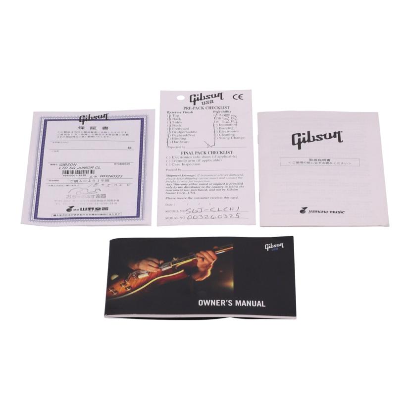 Gibson USA ギブソンUSA /エレキギター/LTD SG Junior CL//003260325/ABランク/19