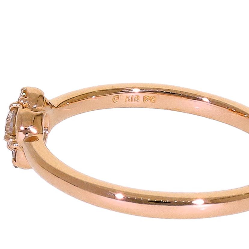 / K18PGダイヤリング0.11ct//Aランク/63