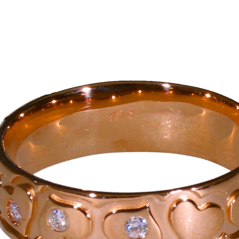 / K18ダイヤリング0.10ct//ABランク/63