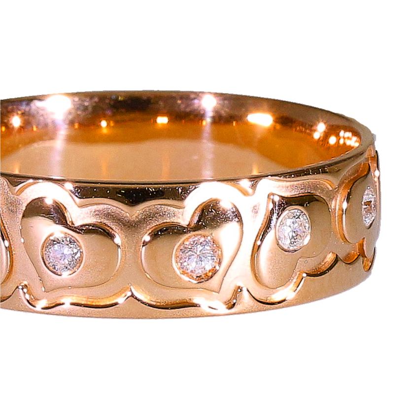 / K18ダイヤリング0.10ct//ABランク/63