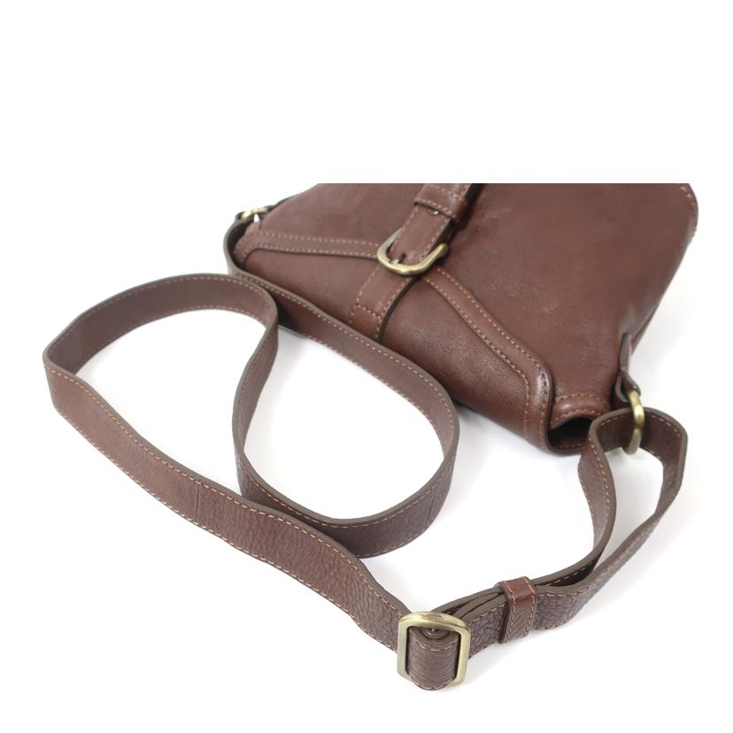 土屋鞄/レザーショルダーバッグ ダークブラウン//ABランク/65