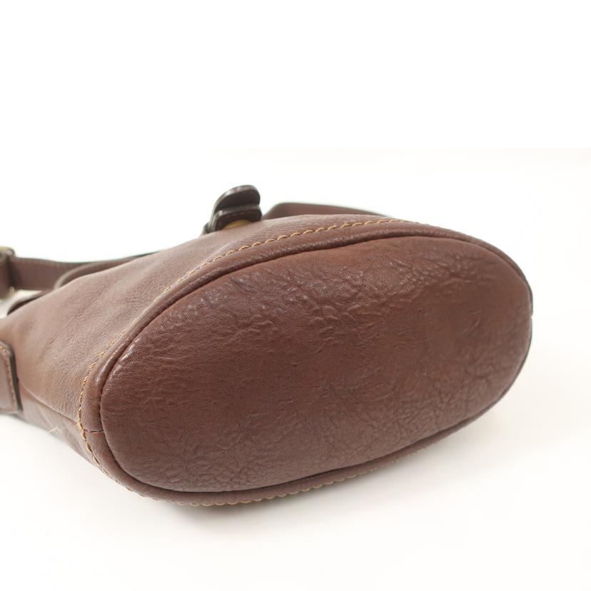 土屋鞄/レザーショルダーバッグ ダークブラウン//ABランク/65