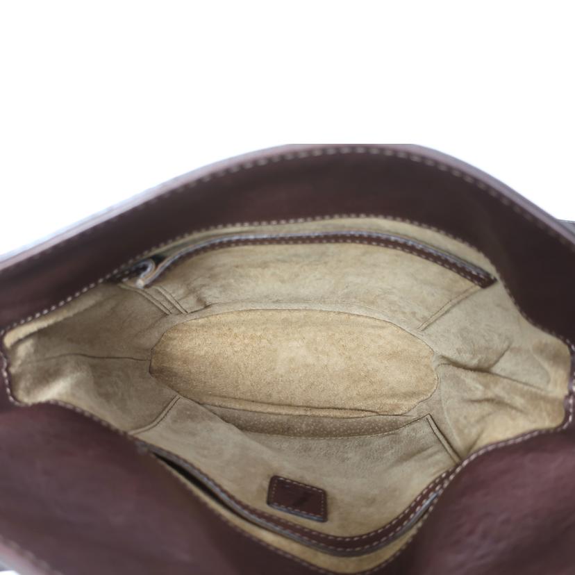 土屋鞄/レザーショルダーバッグ ダークブラウン//ABランク/65