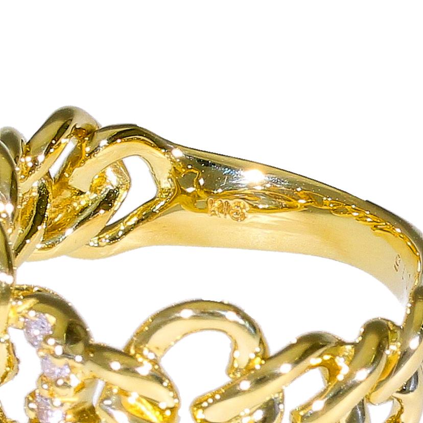 / K18ダイヤリング0.15ct//Aランク/63