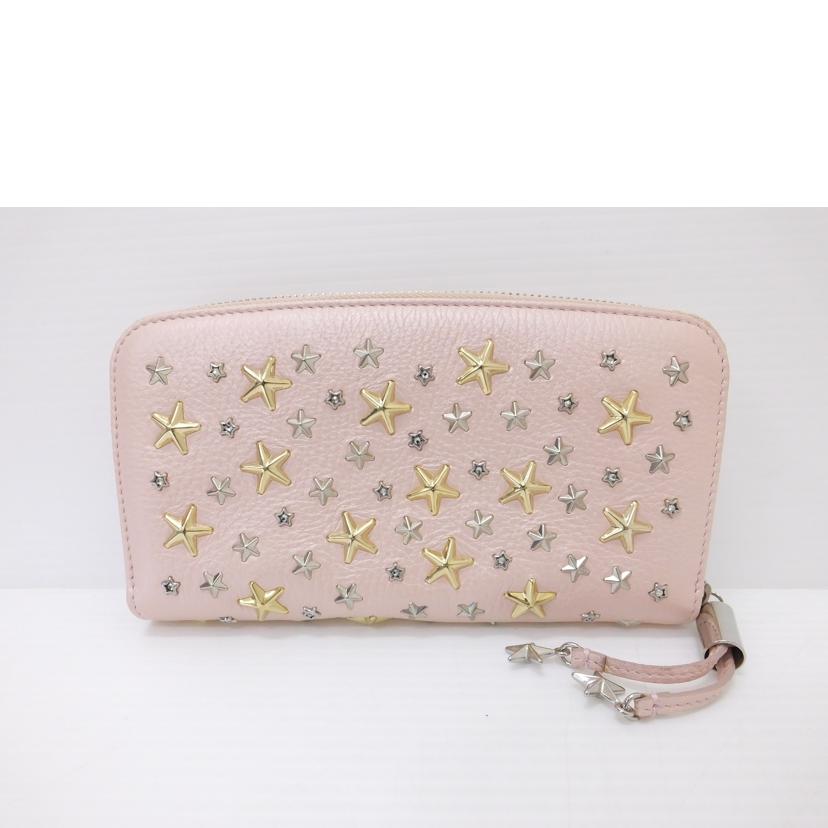 JIMMY CHOO JIMMY CHOO/スタースタッズラウンドファスナー長財布//8WJ***/ABランク/88
