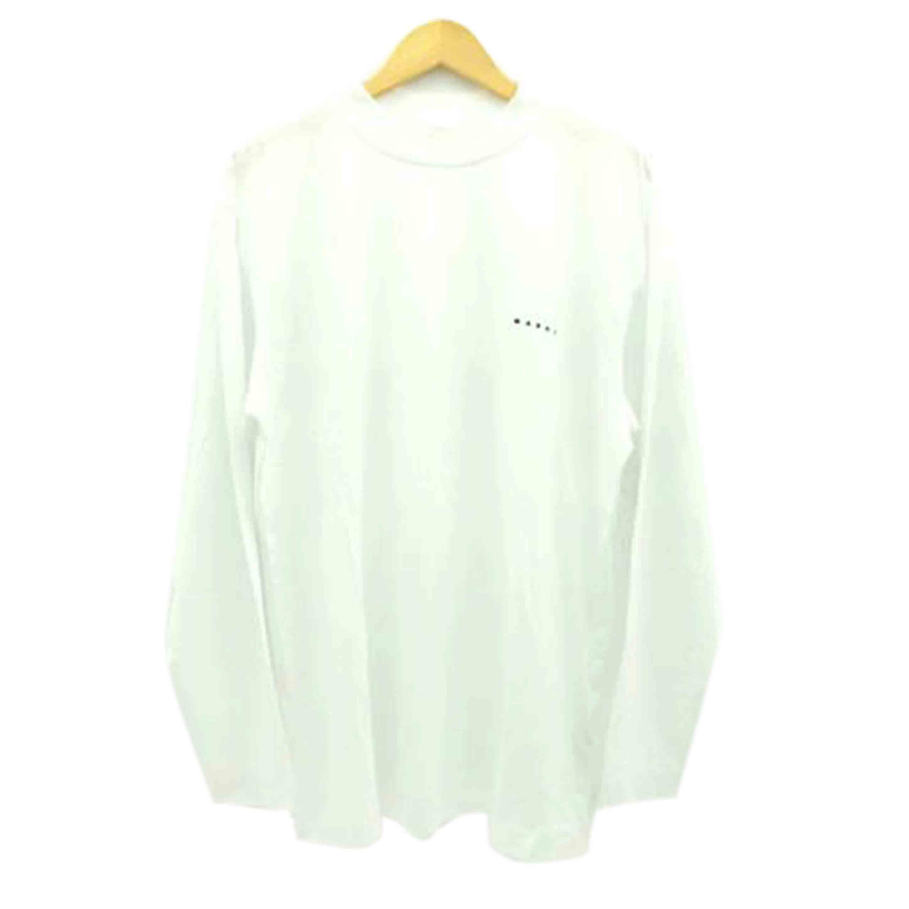 MARNI マルニ/オーガニックコットン ロゴ 長袖Tシャツ/44/ホワイト/HUMU0242X0 UTCZ57 00W01//ABランク/01