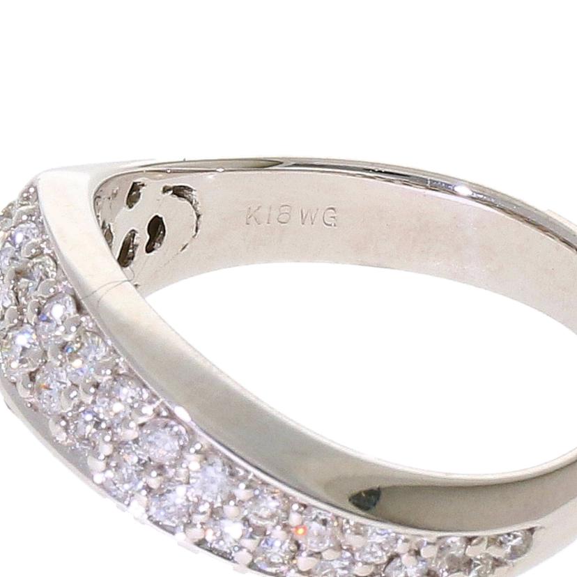 / K18WGダイヤリング0.56ct//ABランク/94