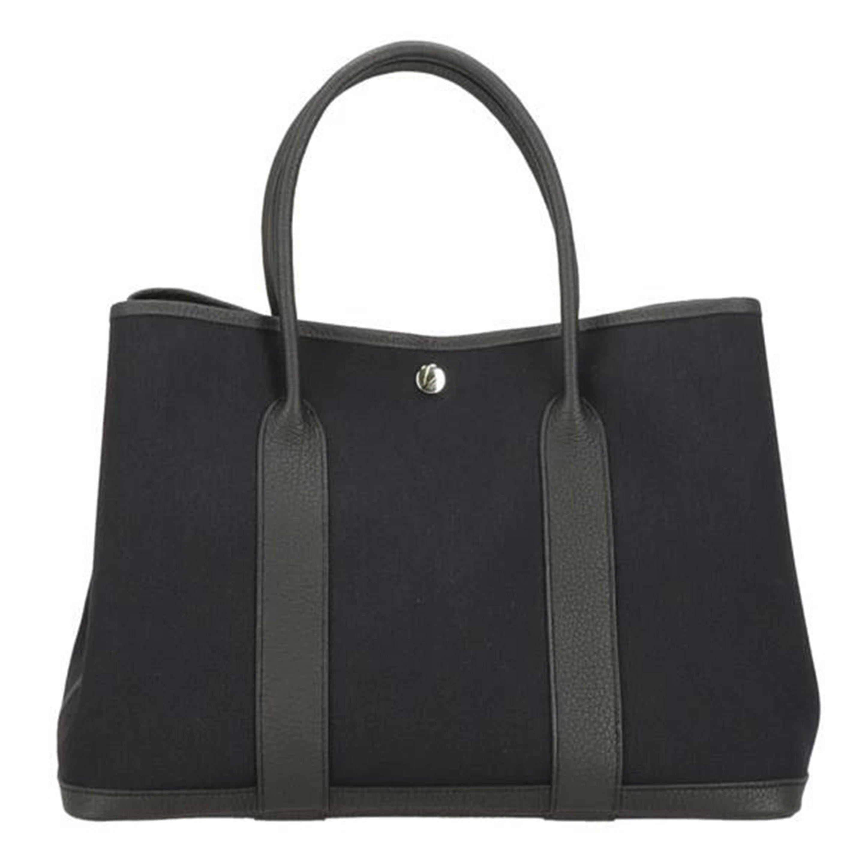 HERMES エルメス/ガーデンパーティPM/トワルオフィシェ/ノワール//B/Aランク/18