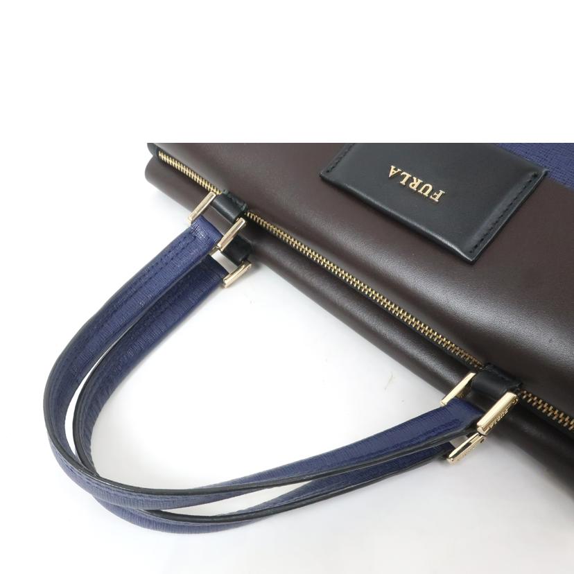 FURLA フルラ/2WAYバッグ ネイビー×ブラウン//ABランク/65