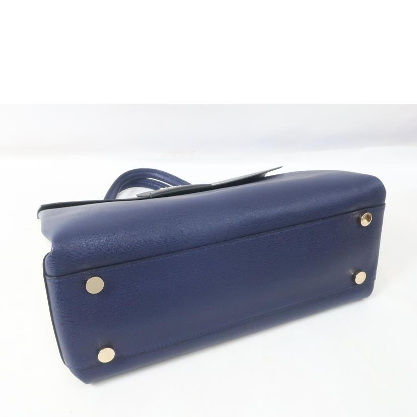 FURLA フルラ/2WAYバッグ ネイビー×ブラウン//ABランク/65