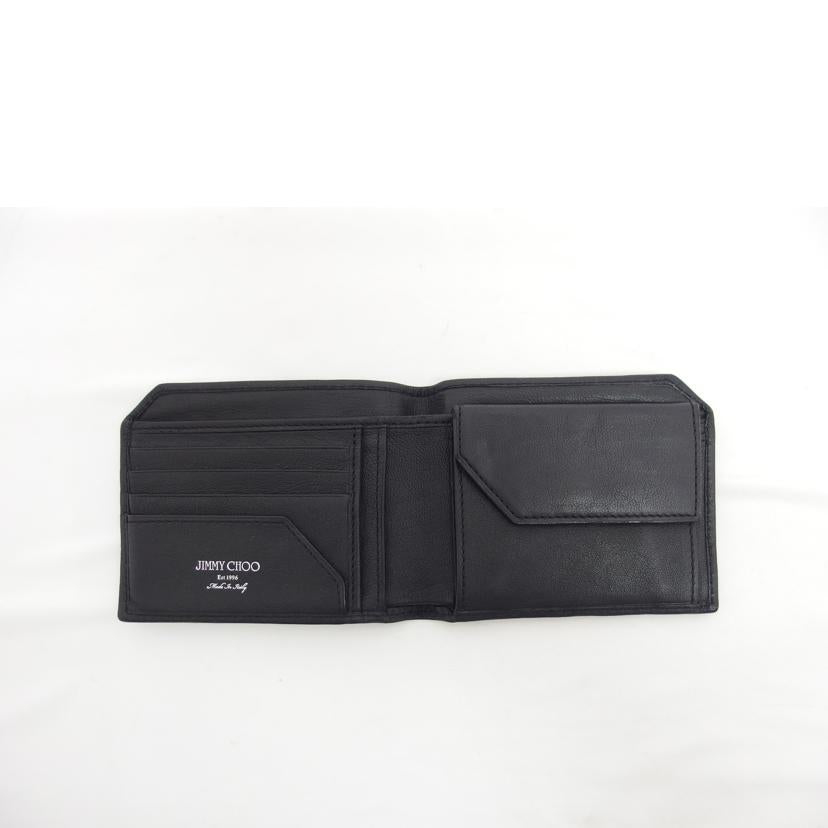 JIMMY CHOO ジミーチュウ/スタッズ/二つ折り財布/ブラック//ABランク/18