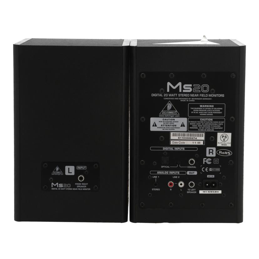BEHRINGER ベリンガー/パワードスピーカー/MS20//1103009274/Bランク/22