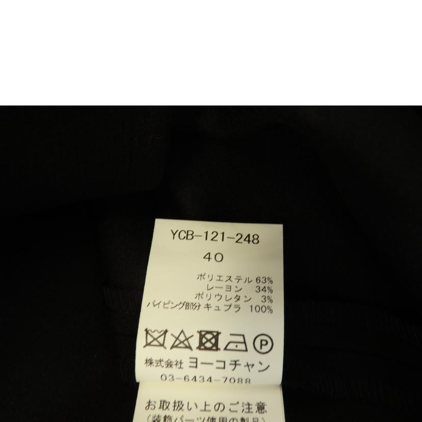 YOKO CHAN ヨーコチャン/パールトップス/黒/YCB-121-248//Aランク/84