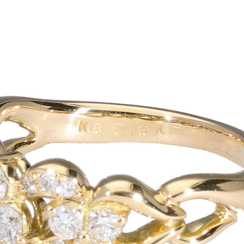 / K18ダイヤリング0.64ct//Aランク/75