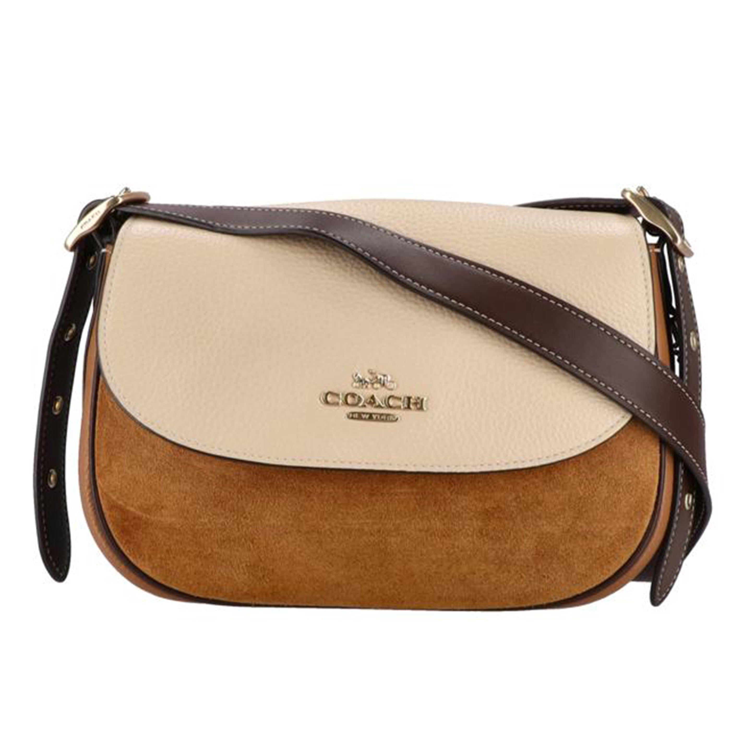 COACH コーチ/メイシーサドルバッグカラーブロック/CB895//E22**/Aランク/94