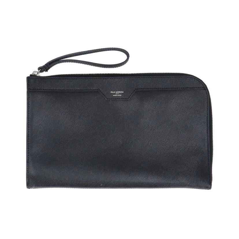 PELLE MORBIDA ペッレモルビダ/型押しレザークラッチバッグ/ブラック/CA011//ABランク/18